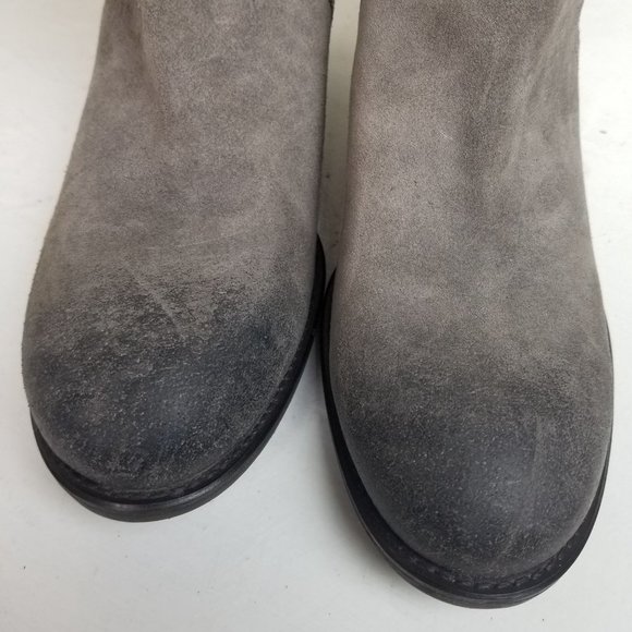 J. Crew Ryder Women's 9.5 Grey Suede Mid-Calf Dist - Picture 3 of 9